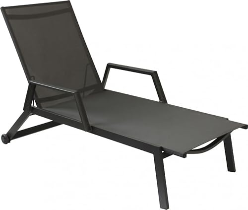 Cosma Sonnenliege Textilene 195 x 72 x 53 cm Farbe Anthrazit von Cosma