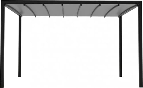 Pergola 3 x 3 m einziehbare Abdeckung 291 x 291 x 255 cm Farbe Anthrazit Pergola 3 x 3 m einziehbare Abdeckung 291 x 291 x 255 cm Farbe Anthrazit von Cosma