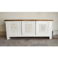 Handgeschnitzter Holz Aufbewahrungskoffer Cosmic Distressed Finish Handgeschnitzter Holz Aufbewahrungskoffer Cosmic Distressed Finish von CosmicArtsIN
