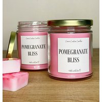 Granatapfel Glückseligkeit | Granatapfelwein Selbstgemachte Kerzen Süße Duftend Süß Apfelweinkerzen Duftkerzen Sommer von CosmicCreationCandle
