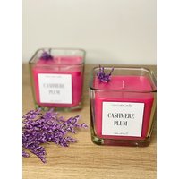 Kaschmir-Pflaumen-Kerze | Pflaumen Teelicht Fruchtige Kerzen Selbstgemachte Geschenkartikel Mit Blumen Sommer Blüten von CosmicCreationCandle