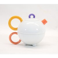 Tea For One Teekanne | Matteo Thun Arzberg Keramik Vintage 80Er von CosmicDesignNL