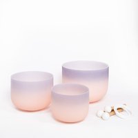 Big Sound Healing Starter Set "Driven By The Moon' Of 3 Chakra Bowls Incl. 1 Carrier Bag Cosmic Crystal Bowls® von CosmicSoundBowls