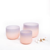 Small Sound Healing Starter Set "Driven By The Moon' Of 3 Chakra Bowls Incl. 1 Carrier Bag Cosmic Crystal Bowls® von CosmicSoundBowls