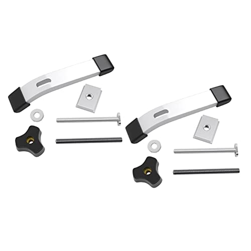 Cosmin 2-Teiliges T-Nut-Schienen-Splint-Schnellspanner-Set Aus Metall, Schnellwirkendes Niederhalter-Set für Holzbearbeitungswerkzeuge, Tischsägen-Zubehör von Cosmin