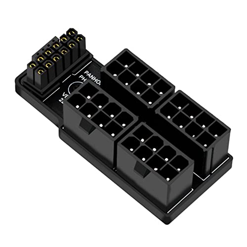 Cosmin FüR RTX 4090 4080 Grafikkarte ATX3.0 4X8Pin 12+4Pin Netzteil 180 Grad Abgewinkelter Stecker für Stromversorgungskabel,B von Cosmin