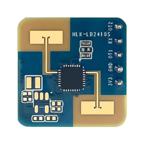 Cosmin LD2410S Bewegungserkennungsradar-Sensor 24GHz Human Präsenz Radar Sensor, für Smart Home, Einfach zu Bedienen, Feine Verarbeitung von Cosmin