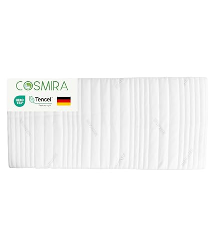 Cosmira® Matratzentopper 100x200 cm - für optimalen Schlafkomfort & Rückenschmerzlinderung - Atmungsaktiver Topper mit BREATHAIR® Technologie, pflegeleicht & Allergikergeeignet – Öko-Tex Zertifiziert von Cosmira