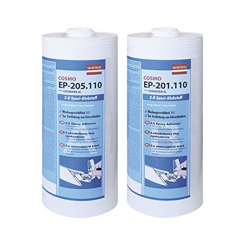COSMO EP-200.110 2K-Eckwinkelklebstoff 2 x 1000ml grau von Cosmo