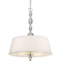 Cancun Zylindrische Hänge-Deckenleuchte mit 4 Leuchten, Silber, E27 - Cosmo Cancun Zylindrische Hänge-Deckenleuchte mit 4 Leuchten, Silber, E27 - Cosmo von Cosmo