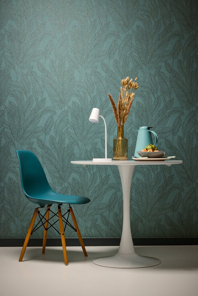 CosmoLiving by Cosmopolitan Vliestapete Golden Fern – Edle Vliestapete, strukturiert, matt, (1 St), Feine Blattstruktur mit edlem Glanz von CosmoLiving by Cosmopolitan