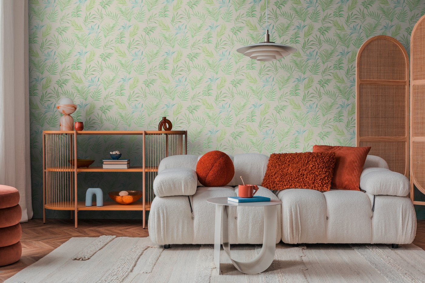 CosmoLiving by Cosmopolitan Vliestapete Midnight Botanica-Mystery Tapete, strukturiert, matt, (1 St), Tropisches Blätterdesign in moderner Eleganz von CosmoLiving by Cosmopolitan