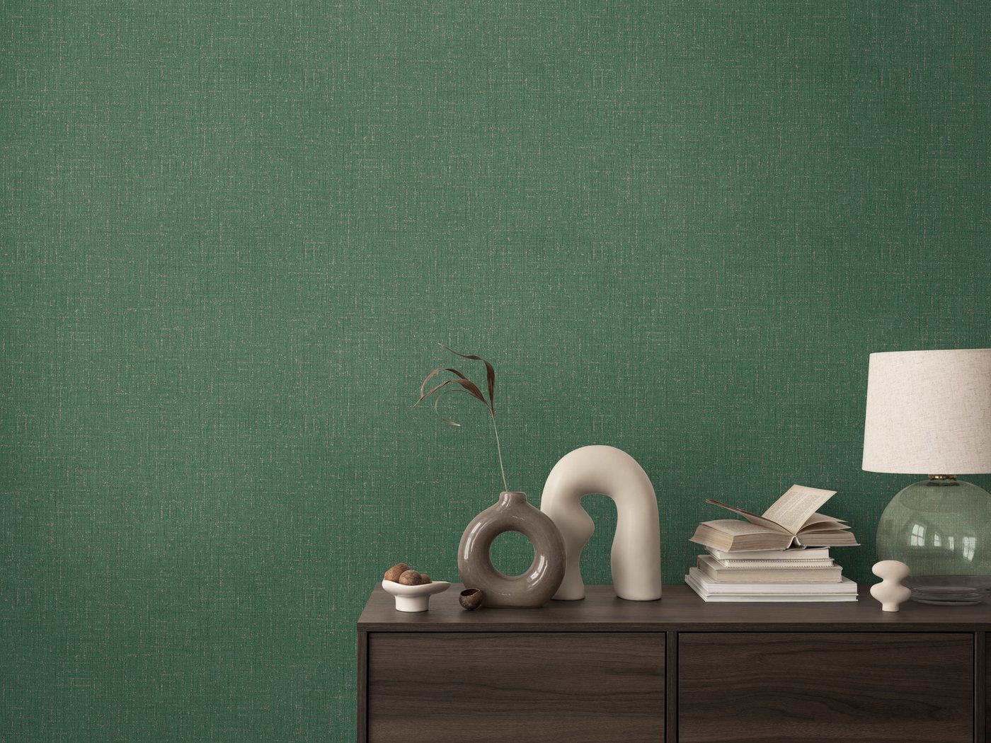 CosmoLiving by Cosmopolitan Vliestapete Natural Texture – Struktur-Unitapete, strukturiert, matt, (1 St), Zeitlose Vliestapete in natürlicher Leinenoptik von CosmoLiving by Cosmopolitan