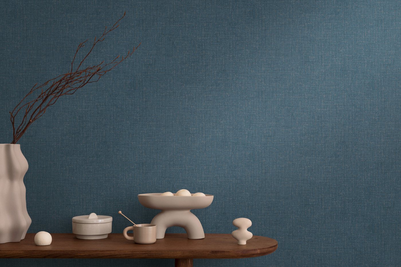 CosmoLiving by Cosmopolitan Vliestapete Natural Texture – Struktur-Unitapete, strukturiert, matt, (1 St), Zeitlose Vliestapete in natürlicher Leinenoptik von CosmoLiving by Cosmopolitan