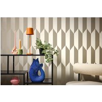CosmoLiving by Cosmopolitan Vliestapete "Graphic Groove-Playful Tapete" glänzend strukturiert von Cosmoliving By Cosmopolitan