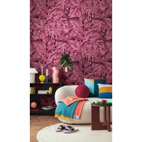 CosmoLiving by Cosmopolitan Vliestapete "Palma Magenta Fototapete erweiterbar" matt strukturiert Tropischer Dschungellook in Magenta CosmoLiving by Cosmopolitan Vliestapete "Palma Magenta Fototapete erweiterbar" matt strukturiert Tropischer Dschungellook in Magenta von Cosmoliving By Cosmopolitan