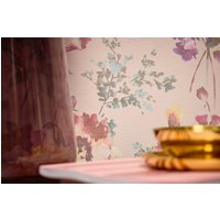 CosmoLiving by Cosmopolitan Vliestapete "Petal Poetry – Aquarell-Blumentapete" matt strukturiert von Cosmoliving By Cosmopolitan