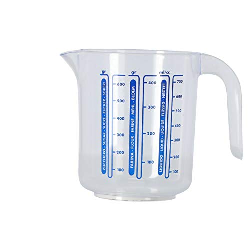 COSMOPLAST Thermoplastischer Krug für Lebensmittel mit 750 ml cm Skala 10 x 13 von Cosmoplast