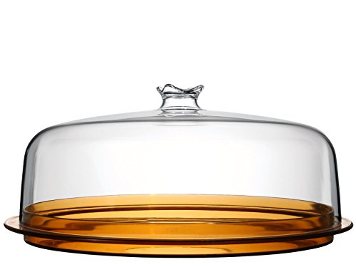 Cosmoplast Margherita Tortendeckel, Kunststoff, Transparent/Farbig Sortiert, 30 cm von Cosmoplast
