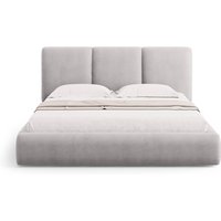 Cosmopolitan Design | Bettgestell Nicolas Chenille mit Stauraum und Kopfteil 180 x 200 cm von Cosmopolitan Design