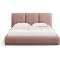 Cosmopolitan Design | Bettgestell Nicolas Chenille mit Stauraum und Kopfteil 180 x 200 cm von Cosmopolitan Design