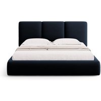 Cosmopolitan Design | Bettgestell Nicolas Samt mit Stauraum und Kopfteil 180 x 200 cm von Cosmopolitan Design
