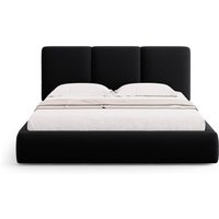 Cosmopolitan Design | Bettgestell Nicolas Samt mit Stauraum und Kopfteil 160 x 200 cm von Cosmopolitan Design