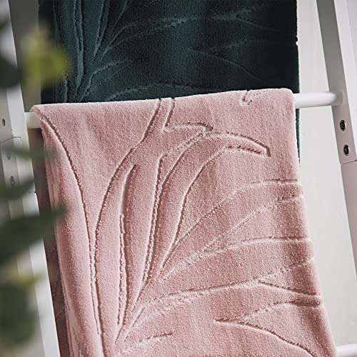 Cosmopolitan Das Handtuch aus 100% Baumwolle mit Palmendruck ist perfekt, um EIN Statement in Ihrem Badezimmer zu setzen, weiches Handtuch, luxuriös flauschig, sehr saugfähig (50 x 90 cm). von CosmoLiving by Cosmopolitan