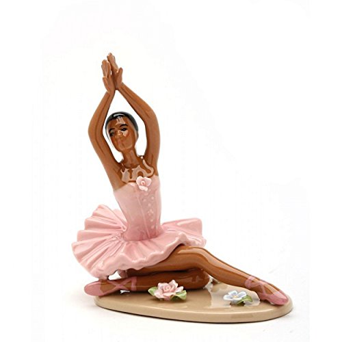Cosmos 20903 African American Keramik Ballerina Posing von Cosmos Gifts
