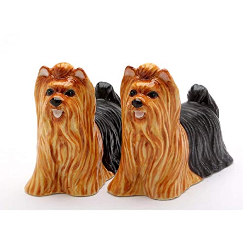 Cosmos Gifts 20767 Salz- und Pfefferstreuer Yorkshire Terriers, Braun von Cosmos Gifts