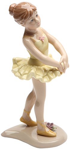 Cosmos Gifts 20864 Ballerina in gelber Keramikfigur, 15,5 cm von Cosmos Gifts