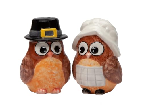 Cosmos Gifts 21060 Thanksgiving Pilgrim Owls Salz- und Pfefferstreuer Cosmos Gifts 21060 Thanksgiving Pilgrim Owls Salz- und Pfefferstreuer von Cosmos Gifts