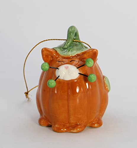 Cosmos Gifts 56592 Whisker Katze Kürbis Ornament, Braun von Cosmos Gifts