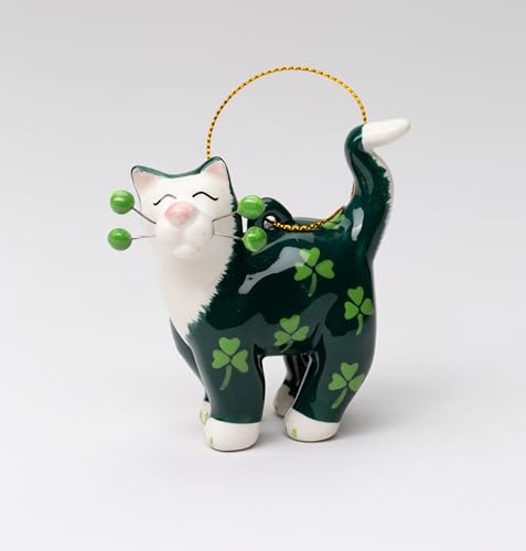 Cosmos Gifts Cat with Shamrock Ornament, Mehrfarbig Cosmos Gifts Cat with Shamrock Ornament, Mehrfarbig von Cosmos Gifts