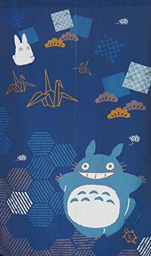 Narumi 10733 Studio Ghibli Mein Nachbar Totoro Noren (japanischer Vorhang) Good Luck Serie "Kran und Schildkröte", 85 x 150 cm von Cosmos