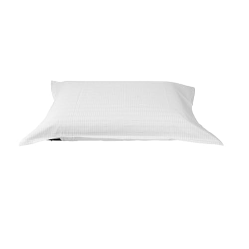 Cosmowaves Kopfkissen-Bezug Komplettset (40x80cm) – zum Erden des Körpers -Baumwollkissen mit 3% Silberfäden-Anteil. 3 Verschiedene Größen. Inkl. Erdungsstecker und Erdungskabel von Cosmowaves