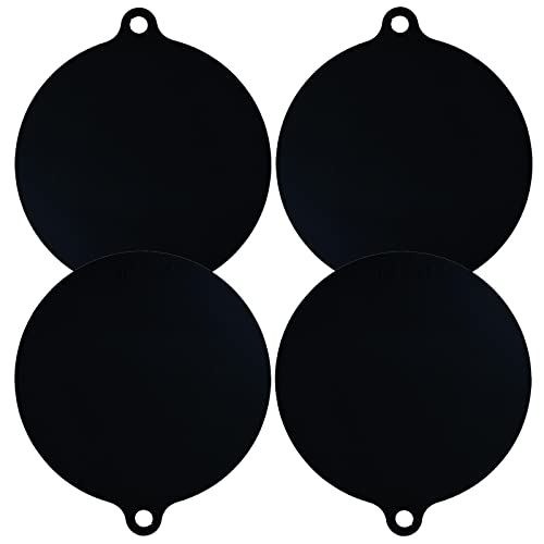 Cosmpeak Induktionskochfeldmatte, Silikon, Schwarz, Rund, 4 Stück, 22 cm, Küchengerät, Zubehör von Cosmpeak