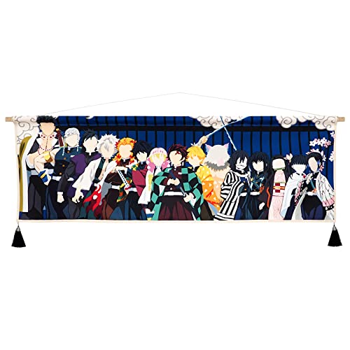 CosplayStudio Demon Slayer Rollbild | Kimetsu no Yaiba Kakemono | Tanjiro und Säulen Wandbild | Anime Deko | 120x40cm CosplayStudio Demon Slayer Rollbild | Kimetsu no Yaiba Kakemono | Tanjiro und Säulen Wandbild | Anime Deko | 120x40cm von CosplayStudio