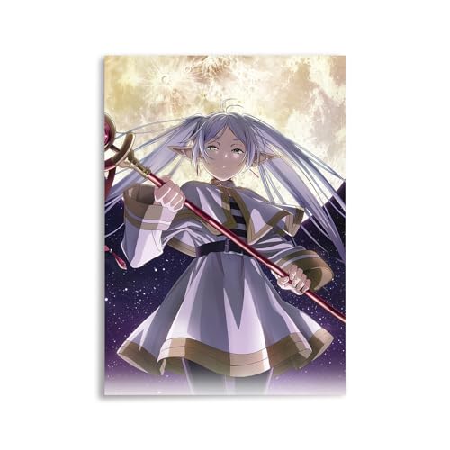 CosplayStudio Frieren Wandbild | Elfenmagierin Poster auf Hartschaumplatte | 30x42cm von CosplayStudio