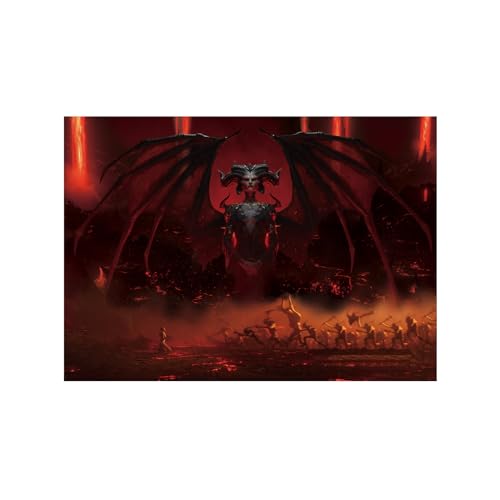 CosplayStudio Gaming Wandbild | Dämonin Lilith Poster auf Hartschaumplatte | 30x42cm von CosplayStudio