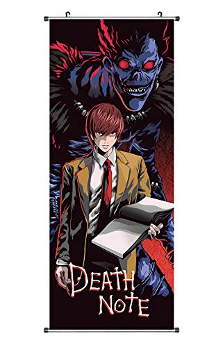 CosplayStudio Großes Death Note Rollbild | Kakemono aus Stoff | Poster 100x40cm | Motiv: Ryuk & Light Yagami CosplayStudio Großes Death Note Rollbild | Kakemono aus Stoff | Poster 100x40cm | Motiv: Ryuk & Light Yagami von CosplayStudio