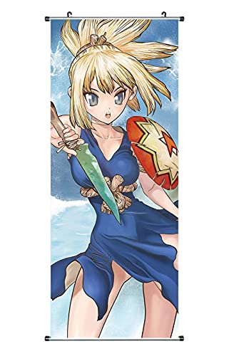 CosplayStudio Großes Dr. Stone Rollbild | Kakemono aus Stoff | Poster 100x40cm | Motiv: Kohaku CosplayStudio Großes Dr. Stone Rollbild | Kakemono aus Stoff | Poster 100x40cm | Motiv: Kohaku von CosplayStudio