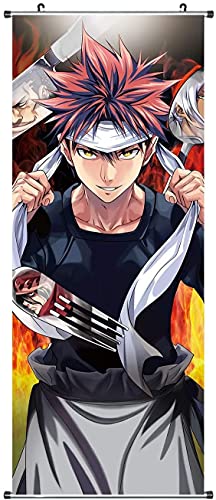 CosplayStudio Großes Food Wars! Shokugeki no Soma Rollbild aus Stoff | Kakemono 100x40cm | Motiv: Soma Yukihira CosplayStudio Großes Food Wars! Shokugeki no Soma Rollbild aus Stoff | Kakemono 100x40cm | Motiv: Soma Yukihira von CosplayStudio
