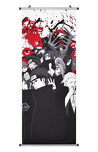CosplayStudio Großes Naruto Rollbild/Kakemono aus Stoff | Poster 100x40cm | Motiv: Akatsuki CosplayStudio Großes Naruto Rollbild/Kakemono aus Stoff | Poster 100x40cm | Motiv: Akatsuki von CosplayStudio