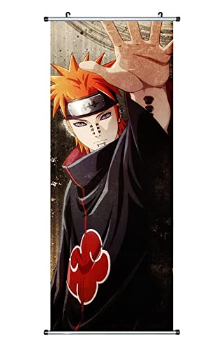 CosplayStudio Großes Naruto Rollbild/Kakemono aus Stoff | Poster 100x40cm | Motiv: Pain/Tendo von CosplayStudio