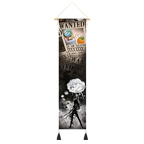 CosplayStudio Großes One Piece Rollbild | Mugiwara Kakemono | Tony Chopper Wandposter | Strawhat Pirates | 130x33cm | Tony Tony Chopper von CosplayStudio