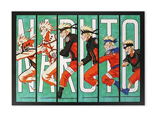 CosplayStudio Hochwertiges Naruto Wandbild auf Hartschaumplatte | Poster 30x42cm | Motiv: Naruto von CosplayStudio