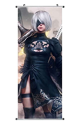 CosplayStudio NieR Automata Rollbild I Kakemono aus Stoff I Poster 100x40cm I Motiv: YoRHa No.2 Type B CosplayStudio NieR Automata Rollbild I Kakemono aus Stoff I Poster 100x40cm I Motiv: YoRHa No.2 Type B von CosplayStudio