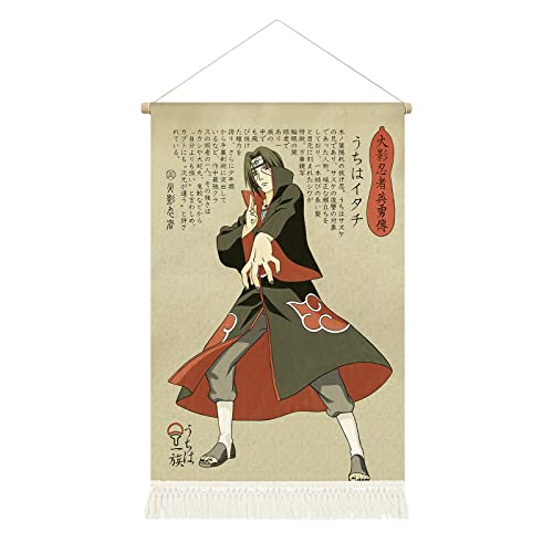 CosplayStudio Ninja Anime Rollbild/Kakemono aus Stoff | Anime Poster | 39x65cm | Motiv: Itachi Uchiha CosplayStudio Ninja Anime Rollbild/Kakemono aus Stoff | Anime Poster | 39x65cm | Motiv: Itachi Uchiha von CosplayStudio
