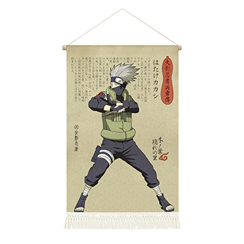 CosplayStudio Ninja Anime Rollbild/Kakemono aus Stoff | Anime Poster | 39x65cm | Motiv: Kakashi Hatake CosplayStudio Ninja Anime Rollbild/Kakemono aus Stoff | Anime Poster | 39x65cm | Motiv: Kakashi Hatake von CosplayStudio